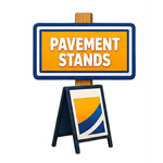 Pavement stand icon