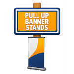 Pull up banner icon